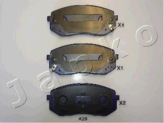 Колодки тормозные дисковые Hyundai i40 1.6 (12-),Hyundai i40 1.7 (12-),Hyundai i40 2.0 (12-) JAPKO 50K20 (фото 1)