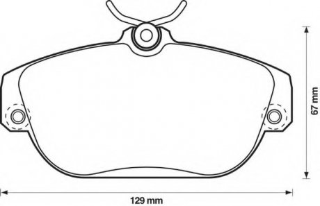 Передние тормозные колодки Kia Sportage -03 Bendix 571456B (фото 1)