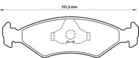 Передние тормозные колодки Ford Fiesta/Ka Bendix 571914B (фото 1)