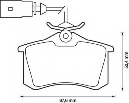 Колодки гальмівні задні Seat Alhambra; Ford Galaxy; VW Sharan, Transporter FDB1482 Bendix 573065B (фото 1)