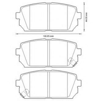 Колодки гальмівні задні Kia Carens FDB4193 Bendix 572613B (фото 1)