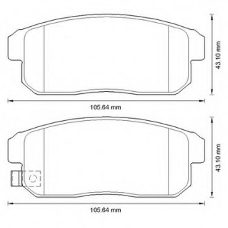 Колодки гальмівні задні Suzuki Ignis; Mazda RX-8 FDB1759 Bendix 572592B (фото 1)