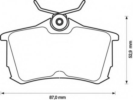Колодки тормозные задние Bendix 572478B (фото 1)