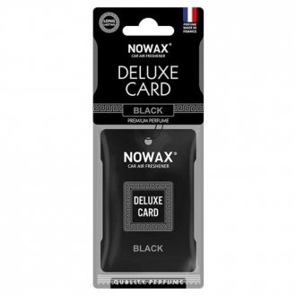 Ароматизатор Delux Card 6 г. - Black Nowax NX07733 (фото 1)