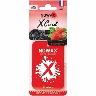 Ароматизатор "X CARD" - Strawbarry Nowax NX07538 (фото 1)