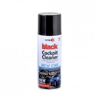 Поліроль панелі приладів BLACK Cockpit Cleaner 200ml, нова машина Nowax NX00205 (фото 1)