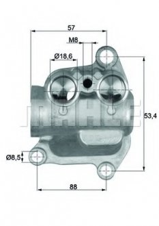 Термостат системи охолодження MAHLE TO12100 (фото 1)