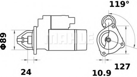 Стартер Original MAHLE MS 5 (фото 1)