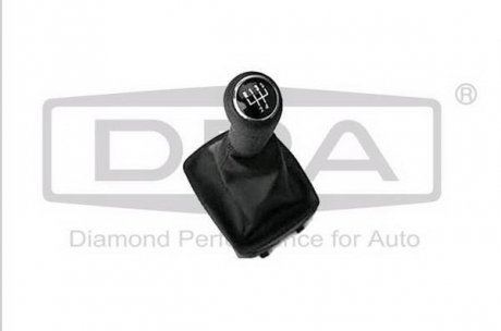 Ручка КПП с пыльником чорний 5 ступ VW Polo (01-09) DPA 77111634902 (фото 1)