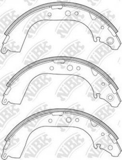 Колодки барабанного тормоза NiBK FN2305 (фото 1)