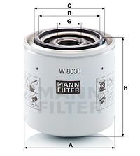 Фільтр масляний W 8030 MANN W8030 (фото 1)
