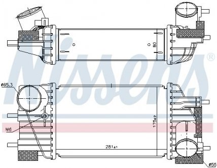 Интеркулер NIS NISSENS 96360 (фото 1)