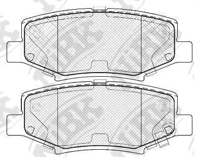 Колодки задние c2007-- Wrangler,Grand Cherokee,Liberty,Nitro NiBK PN0497 (фото 1)