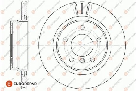 ДИСК ГАЛЬМІВНИЙ ЗАДНІЙ 2ШТ. Eurorepar 1667859180 (фото 1)