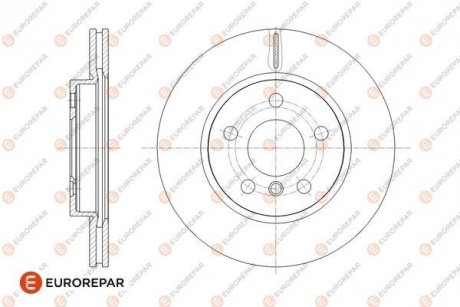 ДИСК ГАЛЬМІВНИЙ ЗАДНІЙ 2ШТ. Eurorepar 1667864180 (фото 1)