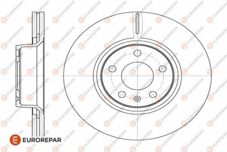 ДИСК ГАЛЬМІВНИЙ ПЕРЕДНІЙ Eurorepar 1642756280 (фото 1)