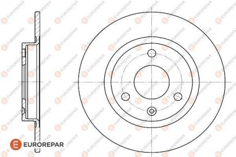 ДИСК ГАЛЬМІВНИЙ К-КТ Eurorepar 1618859880 (фото 1)