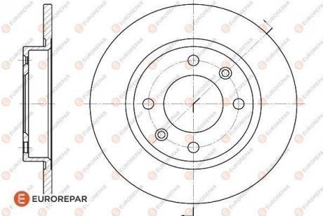 ДИСК ГАЛЬМІВНИЙ К-КТ Eurorepar 1618861580 (фото 1)