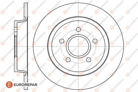 ДИСК ГАЛЬМІВНИЙ К-КТ Eurorepar 1618869780 (фото 1)