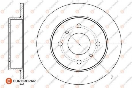ДИСК ГАЛЬМІВНИЙ К-КТ Eurorepar 1618875480 (фото 1)