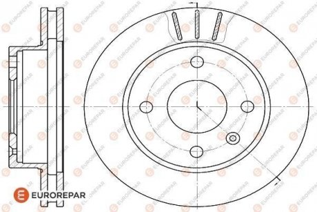 ДИСК ГАЛЬМІВНИЙ К-КТ Eurorepar 1618875580 (фото 1)