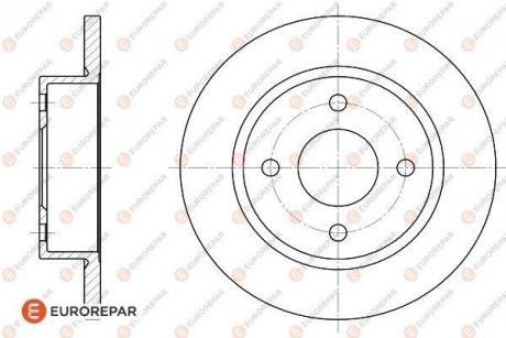 ДИСК ГАЛЬМІВНИЙ К-КТ Eurorepar 1618879380 (фото 1)