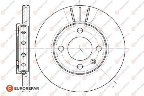 ДИСК ГАЛЬМІВНИЙ К-КТ Eurorepar 1618880880 (фото 1)