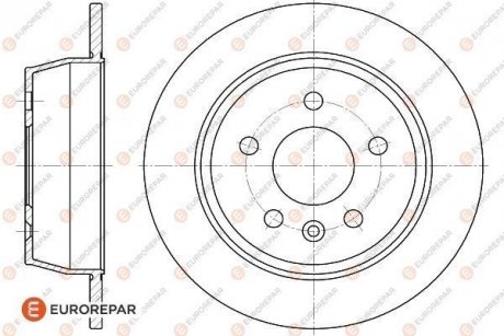 ДИСК ГАЛЬМІВНИЙ К-КТ Eurorepar 1618881880 (фото 1)