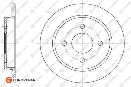 ДИСК ГАЛЬМІВНИЙ К-КТ Eurorepar 1618884380 (фото 1)