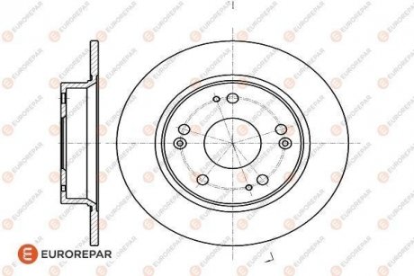 ДИСК ГАЛЬМІВНИЙ К-КТ Eurorepar 1622805680 (фото 1)