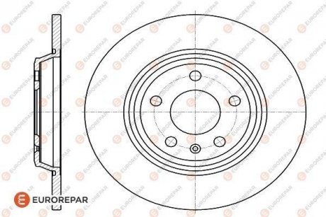 ДИСК ГАЛЬМІВНИЙ К-КТ Eurorepar 1622805980 (фото 1)