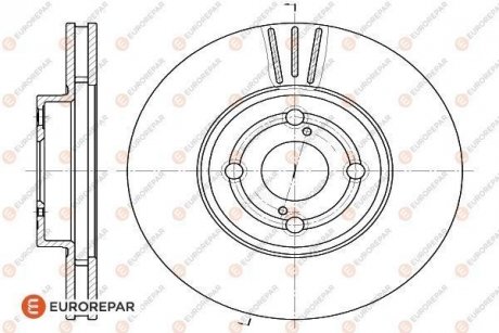 ДИСК ГАЛЬМІВНИЙ К-КТ Eurorepar 1622810480 (фото 1)