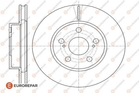 ДИСК ГАЛЬМІВНИЙ К-КТ Eurorepar 1622811680 (фото 1)
