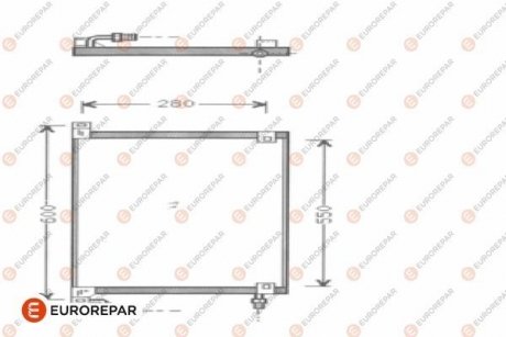 РАДИАТОР КОНДИЦІОНЕРА Eurorepar E163186 (фото 1)