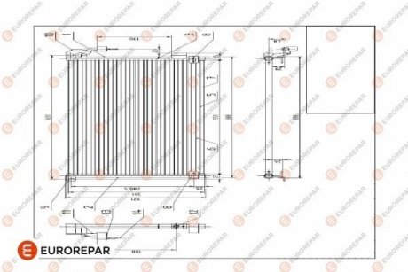 РАДИАТОР КОНДИЦІОНЕРА Eurorepar E163394 (фото 1)