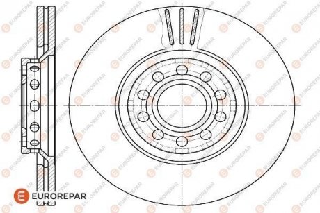 ДИСК ГАЛЬМІВНИЙ Eurorepar 1618884680 (фото 1)