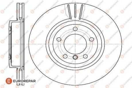 ДИСК ГАЛЬМІВНИЙ Eurorepar 1618888680 (фото 1)