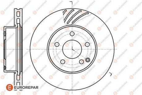 ДИСК ГАЛЬМІВНИЙ Eurorepar 1622807680 (фото 1)