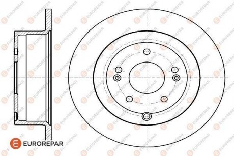 ДИСК ГАЛЬМІВНИЙ Eurorepar 1622809880 (фото 1)