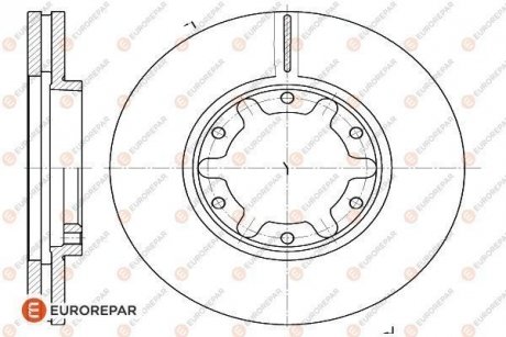 ДИСК ГАЛЬМІВНИЙ Eurorepar 1622810280 (фото 1)