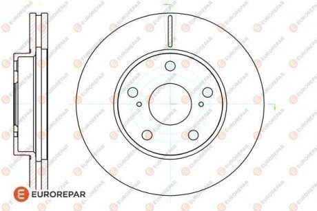 ДИСК ГАЛЬМІВНИЙ Eurorepar 1622812480 (фото 1)