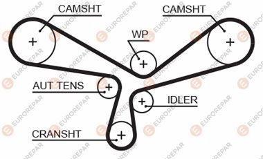E:TIMING BELT Eurorepar 1633141680 (фото 1)