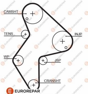 РЕМІНЬ ГРМ Eurorepar 1633128280 (фото 1)