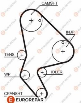 Ремень ГРМ Eurorepar 1633128980 (фото 1)