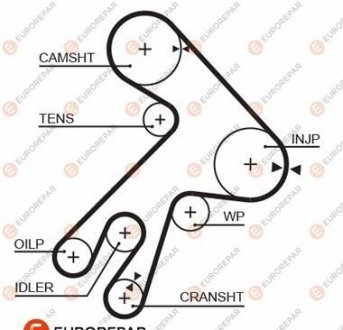 Ремень ГРМ Eurorepar 1633134980 (фото 1)