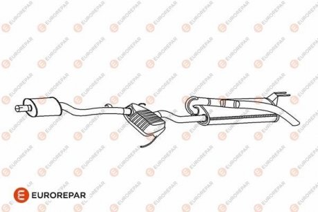 ГЛУШНИК Eurorepar E12841L (фото 1)