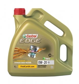 Олива для двигуна EDGE 0W20 C5 4L CASTROL EDGE0W20C54L (фото 1)