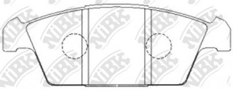 Колодки дискового гальма NiBK PN9183 (фото 1)