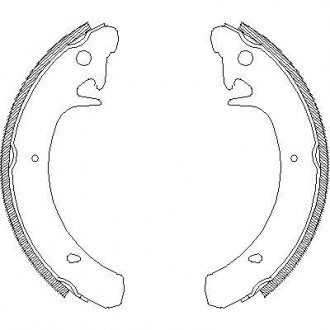 Гальмівні колодки зад. Kalina/Priora/Samara/Slavuta (76-18) WOKING Z4129.00 (фото 1)