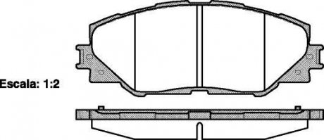 Колодки гальмівні диск. перед. (вир-во Remsa) Toyota Auris (06-12), Rav4 (06-12) (12-15) WOKING P13343.00 (фото 1)